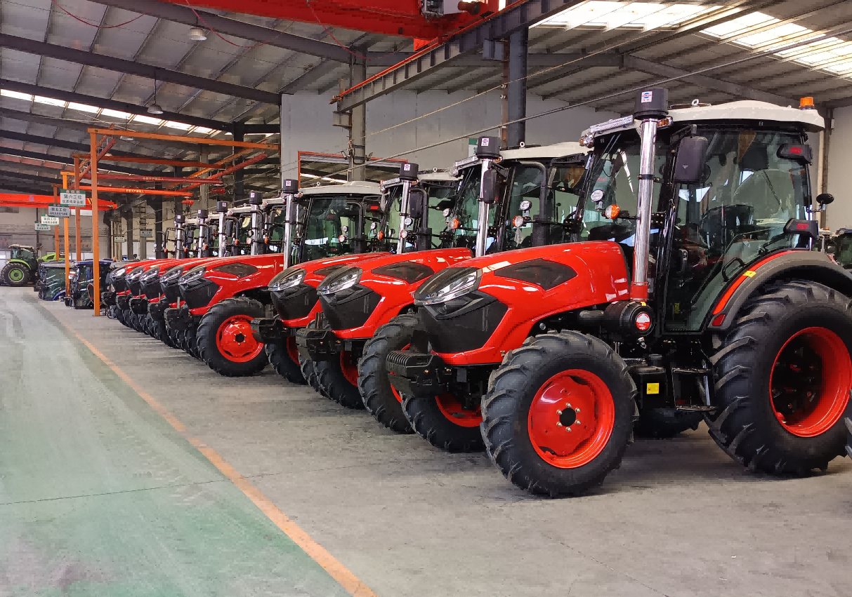 Our factory's new tractor models are widely sold in the Central American market.