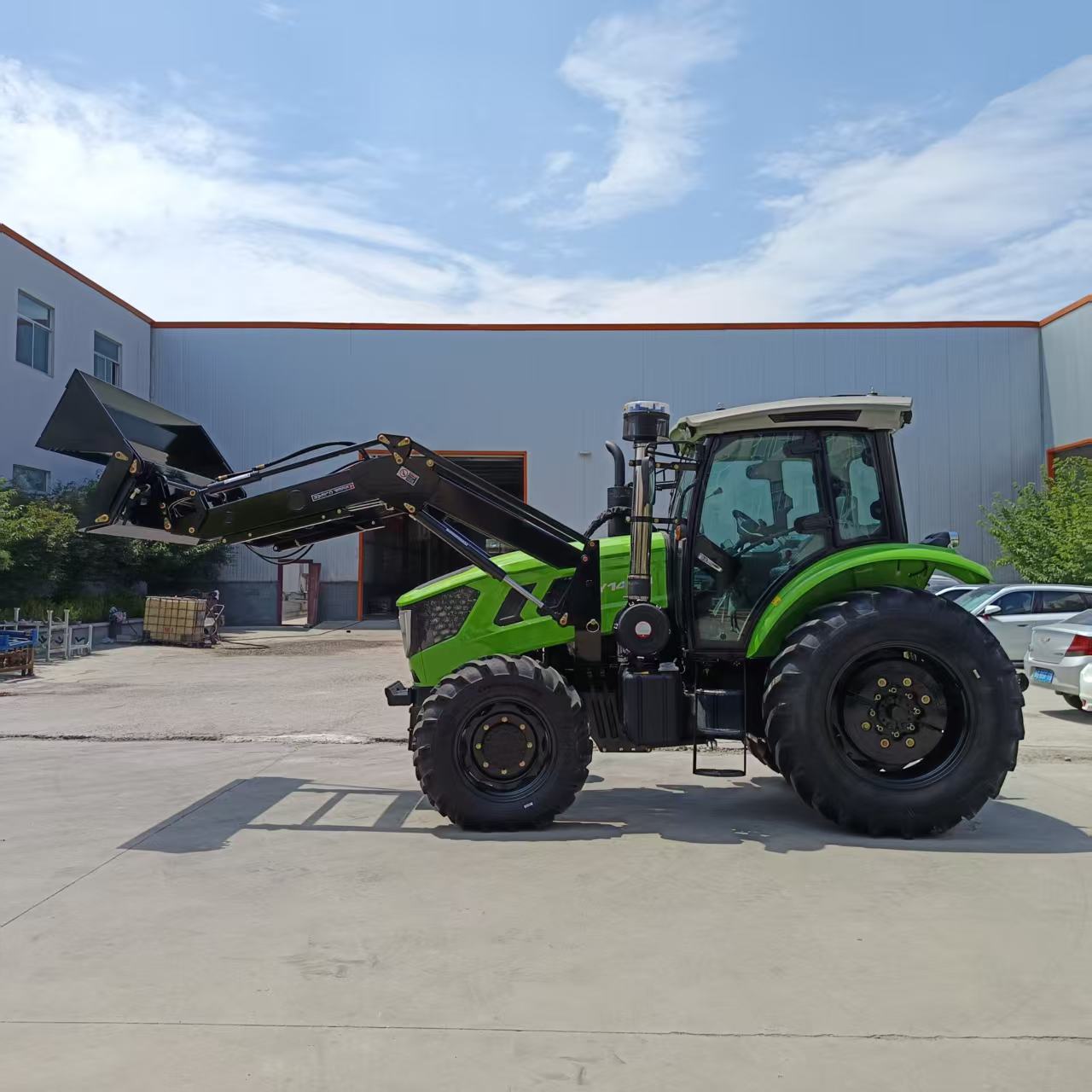 We install TZ-12 model Front End Loader on our 140 horse power tractor 